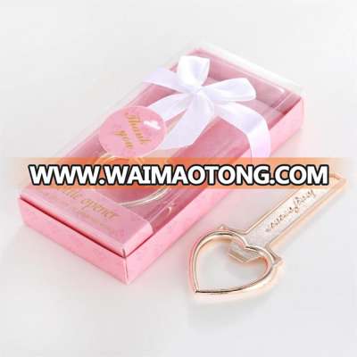 Wedding Favors or Baby Shower Gifts Elegant Pink Box Gold Number One 1 Love For Ever Design Baby Bottle Opener