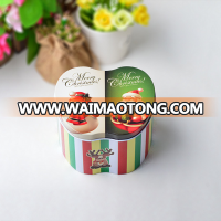 Merry Christmas Design Colorful Apple Shape Tin Box